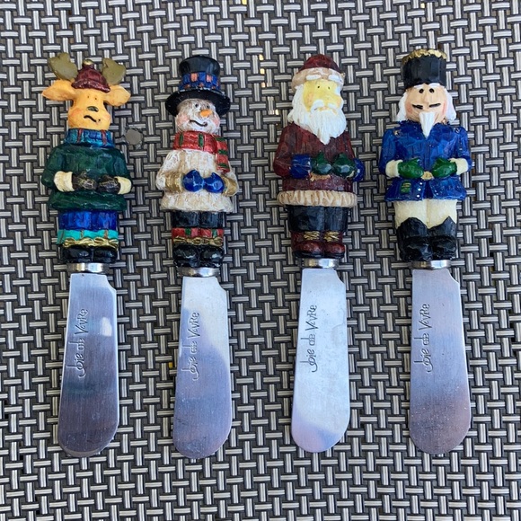 ⚜️Joie De Vivre Christmas Knife Cheese Spreaders! - Picture 1 of 6